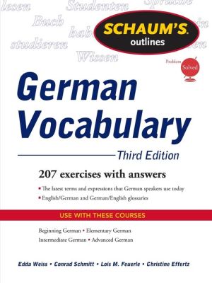 Schaum's Outline of German Vocabulary, 3e