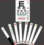 Kids Vision Optometry Test Card Waterproof