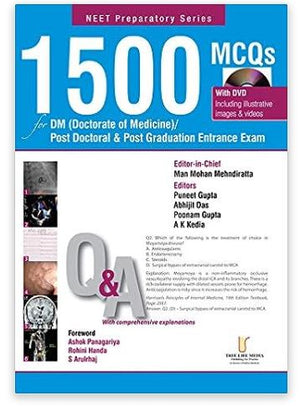 1500 MCQs for DM ( Doctoral of Medicine) Post Doctoral & Post Graduation Entrance Exam