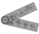 Medical Tools-Goniometer Quick Angle Protractor 7 Inch