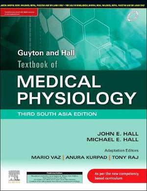 Guyton and Hall Textbook of Medical Physiology,3rd, South Asian Edition