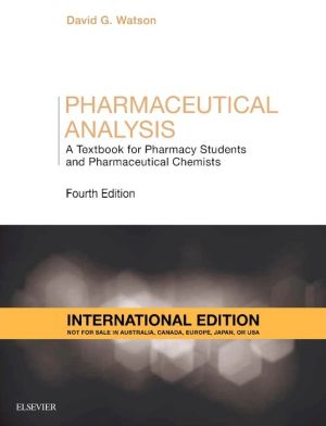 Pharmaceutical Analysis: A Textbook for Pharmacy Students and Pharmaceutical Chemists (IE), 4e