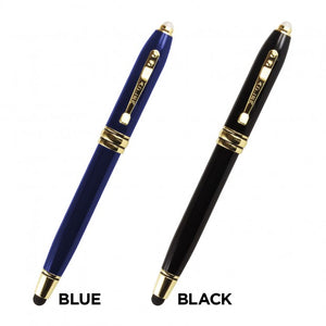 Torch - Twist Pocket Penlight with Stylus - Black