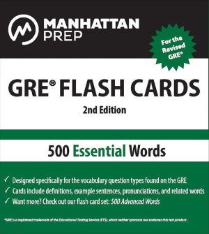 500 Essential Words: GRE Vocabulary Flash Cards, 2e **