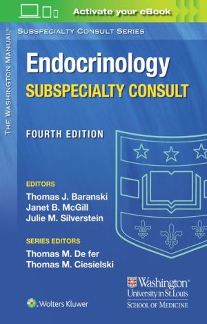 Washington Manual Endocrinology Subspecialty Consult, 4e