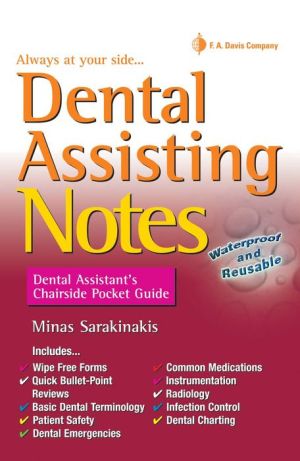 Dental Assisting Notes: Dental Assistant's Chairside Pocket Guide (Davis' Notes) | Book Bay KSA