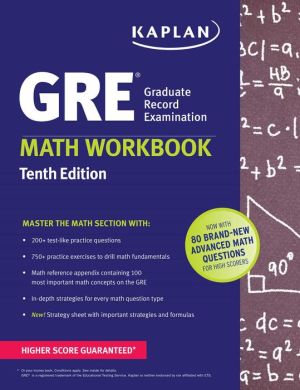 GRE Math Workbook ( Kaplan Test Prep ), 10e **