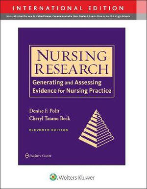 Nursing Research : Generating and Assessing Evidence for Nursing Practice (IE), 11e**