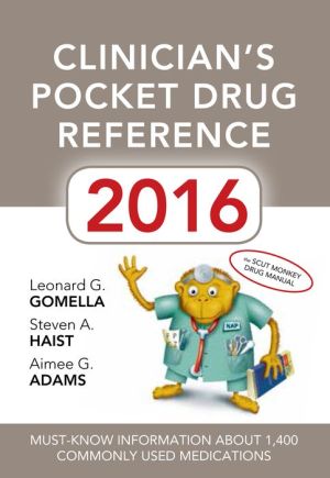 Clinician's Pocket Drug Reference 2016