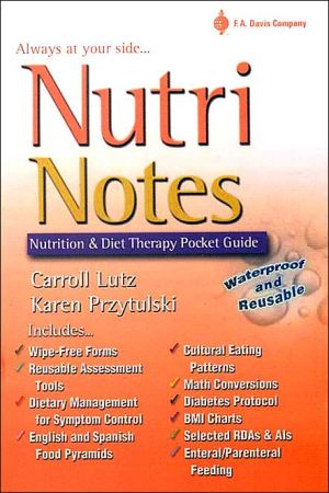 Nutri Notes: Nutrition & Diet Therapy Pocket Guide (Davis' Notes)** | Book Bay KSA