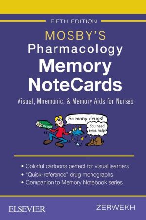 Mosby's Pharmacology Memory NoteCards, 5e**
