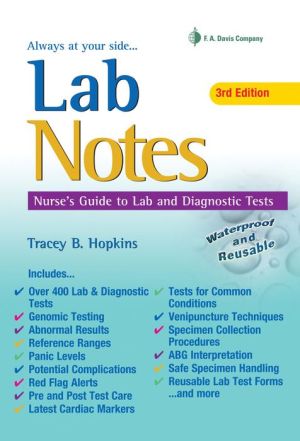 LabNotes: Nurses' Guide to Lab & Diagnostic Tests (Davis' Notes), 3e | Book Bay KSA