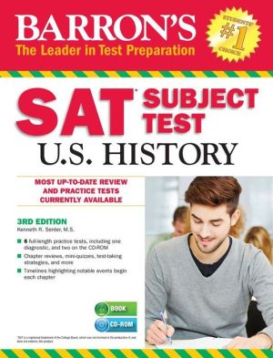 Barron's SAT Subject Test: U.S. History W/CD-ROM, 3e**