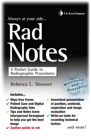 Rad Notes: A Pocket Guide to Radiographic Procedures (Davis' Notes) | Book Bay KSA